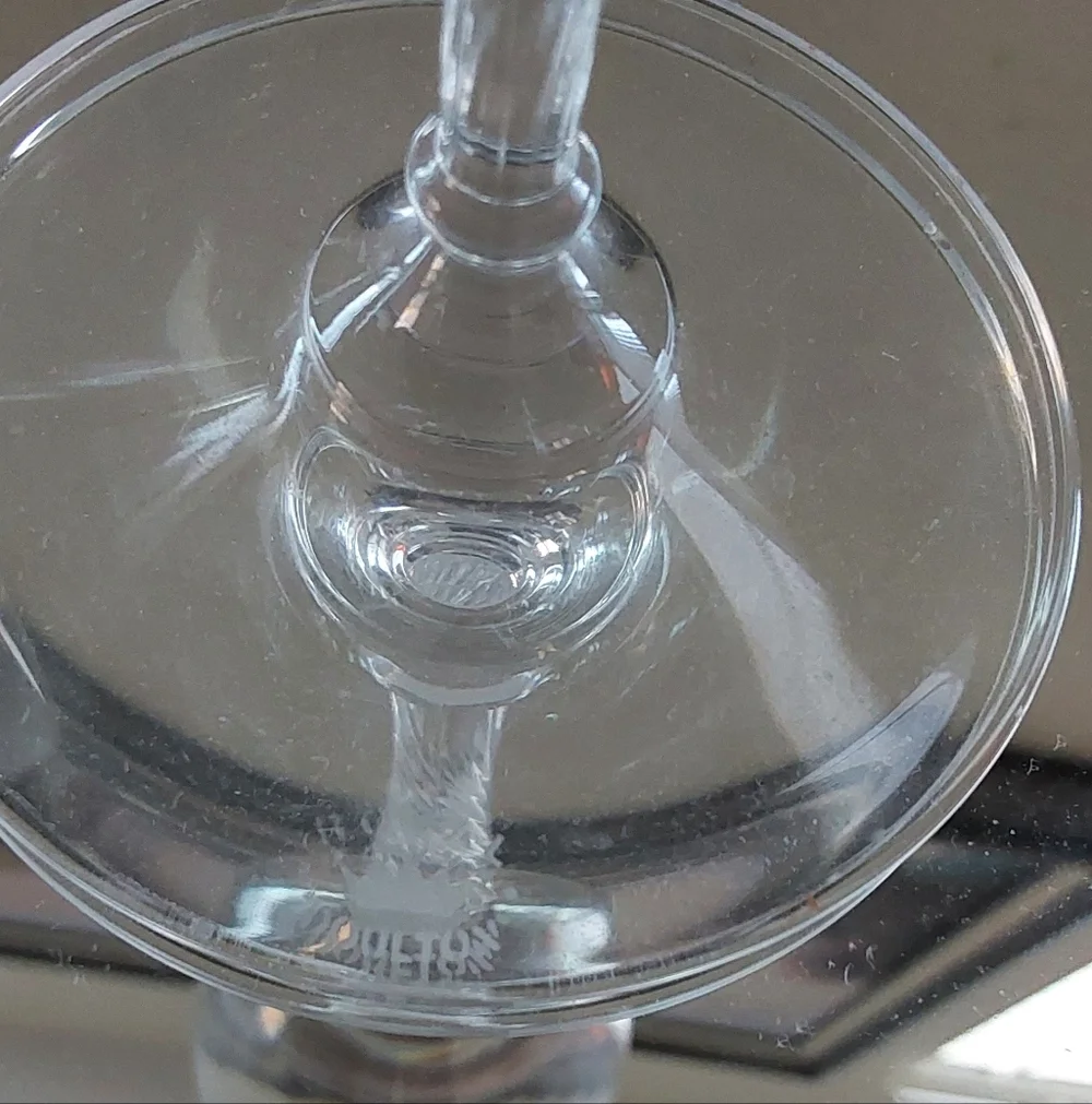 Royal Doulton Oxford Platinum Elegant Crystal Wine Glass Set with Silver Rim Set